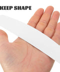 Heavy Duty Plastic Collar Stays To Lock Your Shirt Clean And Keep It Crisp All Day 10 Pack Unisex Suit Accessories Ideal For Offices Weddings And Game Ready Fits held in hand.