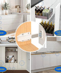 Slick Magnetic Push To Open Cabinet Latches Handle Free Touch Catch Heavy Duty Spring Loaded Drawer Closer No Sweat Setup For Rv Or Modern Closet Hardware 2 Pack showing various applications in cabinets and drawers.