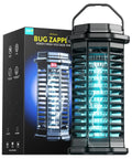 Outdoor Mosquito Zapper Electric Bug Killer 4200V With 15W UV Light IPX4 Waterproof with box packaging, front view.