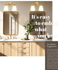 Dope Gold Bathroom Vanity Light Fixture With Frosted Glass Shade Two Light Over Mirror Vanity Lighting Brass Wall Lamps