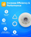 279640 Dryer Idler Pulley Replacement Part That Fits Whirlpool And Kenmore Dryers with included triangle and ring components.
