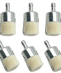 Six Pack 3/16 Inch Inline Fuel Filters For Trimmers Edgers Brush Cutters Backpack Blowers And More Replacement Fuel Filter For Walbro