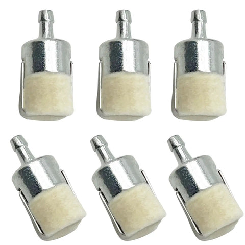 Six Pack 3/16 Inch Inline Fuel Filters For Trimmers Edgers Brush Cutters Backpack Blowers And More Replacement Fuel Filter For Walbro
