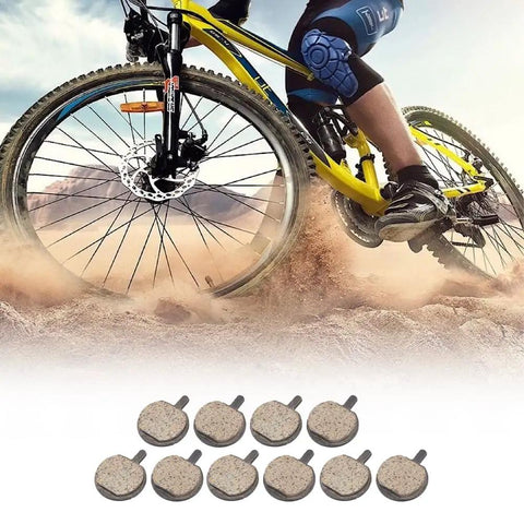 Disc Brake Pads For Bikes And Scooters Resin Pro Grade Semi Metal Quiet Braking Kit With Low Disk Wear Smooth Progressive Stop 5 Pairs KMJG019