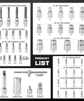 Torx Socket Set With Quarter Inch Three Eighths Inch And Half Inch External Heavy Duty Sockets 53 Piece Kit product list