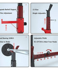 Details of Beefy Heavy Duty Bench Press And Squat Rack With Adjustable Height 260Kg Weight Capacity, showing adjustment features.