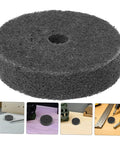 Chill Out With These 6 Pack Nylon Buffing Discs That Make Furniture And Cars Shine Like New While Keeping Things Smooth, Gentle, And Super Safe For Delicate Surfaces Without Scratching Or Messy Cleanup On The Job - Dark Grey Nylon Buffing Disc.