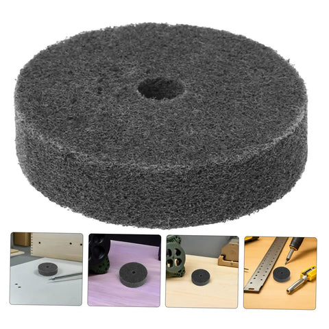 Chill Out With These 6 Pack Nylon Buffing Discs That Make Furniture And Cars Shine Like New While Keeping Things Smooth, Gentle, And Super Safe For Delicate Surfaces Without Scratching Or Messy Cleanup On The Job - Dark Grey Nylon Buffing Disc.
