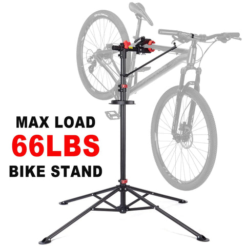 Bike Repair Stand For Home Shop And Mobile Mechanics Lifts Your Ebike Mountain And Road Bike For Quick Maintenance Folded