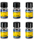 Lead Free Tin Solder Balls Set For PCB Reballing And Soldering, 6 Bottles With 0.2, 0.25, 0.3, 0.35, 0.4, 0.45 mm Sizes
