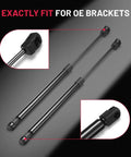 Front Hood Lift Supports Gas Spring Set For Lincoln Mark LT And 2004 to 2008 F150, 2 Pack Ball Studless Hood Struts