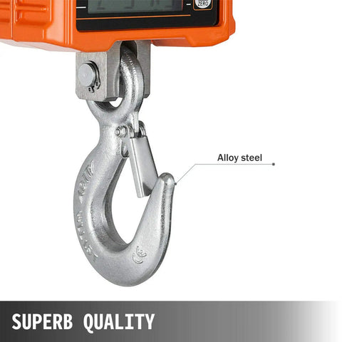 Heavy Duty Digital Crane Scale Built Different With Rock Solid Aluminum Housing And Precision Led Display For Up To Two Thousand Lbs Daily Jobsite Tasks
