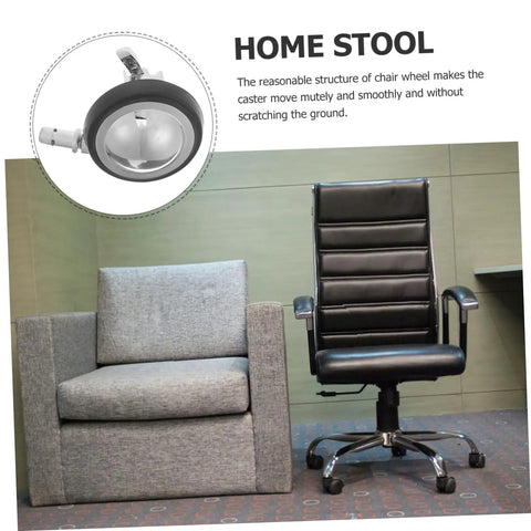 Heavy Duty Swivel Casters For Office And Barber Chairs Smooth As Silk Carpet Wheel Replacement Silent Glide Universal Fit Quick Swap Tile And Hardwood Floor Ready