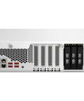 Back view of Top Shelf Eighteen Bay Rack Mount Nas Server With Intel Xeon E2336 Six Core Processor And Thirty Two Gb Ecc Ram.