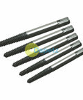 5 Piece Damaged Nut And Bolt Extractor Set With Hardened High Carbon Steel And Anti Corrosion Finish Includes Case Reverse Spiral Tapered Coarse Bits