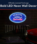 Led Neon Rope Wall Sign That Looks Like Classic Neon But Won't Buzz Battery Or USB Powered For Easy Setup In Your Bar Man Cave Garage Or Game Room With Retro Vibe And Lit Home Decor For Any Aesthetic featuring Ford logo