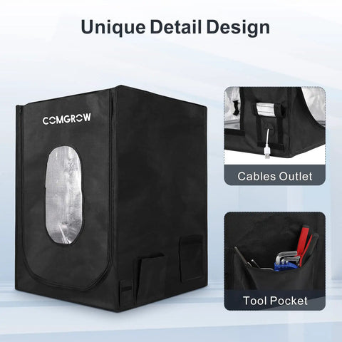 4 In 1 Y Axis Laser Engraving Rotary Roller in black case with cable outlet and tool pocket details, used for engraving on curved surfaces