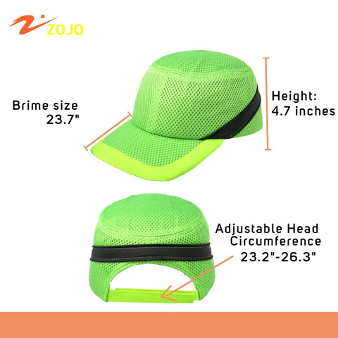 Baseball Bump Cap Hard Hat Safety Helmet With Reflective Breathable Lightweight Design 5 Pack Adjustable One Size Mesh Version