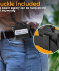 Rechargeable Mining Headlamp With Ultra Bright LED And Six Auxiliary Lights waist-mounted battery pack