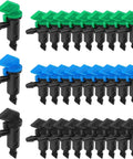 90 Piece Flag Dripper Kit For Garden Irrigation In Three Colors And Three Sizes With 1 GPH 2 GPH And 4 GPH Emitters displayed.