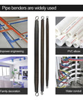Heavy Duty PVC Pipe Bender Spring Tool Kit 420mm Manual Wire Tube Conduit Bending Helper For 16Mm 20Mm 25Mm 32Mm plumbing pipe installation.