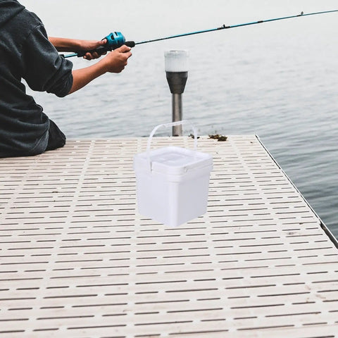 Empty Paint Pail And Food Storage Bucket 5L Lightweight All In One Versatile Container For Travel Camping Picnics Fishing Dock