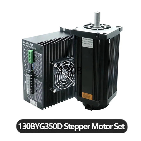 Boss Three Phase Stepper Motor Kit With 130BYGH350D 1.2 Degree 6.9A 50Nm Torque NEMA52 19mm Shaft Packed With 3M228010A Drive Ideal For CNC Engravers Milling DIY Robots 3D Printer Upgrades, stepper motor and driver set