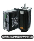 Beefed-Up Torque 220V 3Phase NEMA52 Stepper Motor 130BYGH350D 1.2 Degree 6.9A with 3M2280-10A Drive Kit for CNC Engraver and DIY Router Projects, 19mm Shaft, motor and driver set