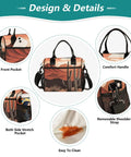 Insulated Lunch Bag For Adults And Kids With Desert Landscape Print Large Reusable Lunch Box Leakproof Portable Cooler Tote
