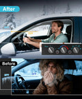 Image showing HVAC Air Conditioning Climate Control Panel for 1996-2000 Chevy GMC trucks improving temperature from 25°F to 72°F