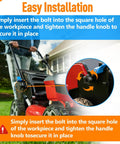 Close-up of lawn mower with Two Pack Handle Knobs With Screws Bolts And Washers Replacement Kit for easy repair installation