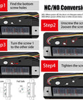 Instructions for NC/NO conversion of Built Tough Heavy Duty Electric Door Strike Lock With Adjustable Fail Secure Fail Safe Modes