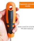 Heavy Duty T25 Torx Security Screwdriver 12 Inch Extra Long Shaft handle with ergonomic no-slip grip for easy use.