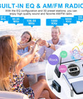 Waterproof Marine Boat Stereo Receiver With IPX5 Water Resistance And UV Coating HD LCD Display Bluetooth Music Player AM FM