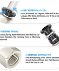 Push To Connect Pneumatic Female Straight Fittings For One Quarter Inch Tube OD And Three Eighth Inch NPT Thread PCF N3 features