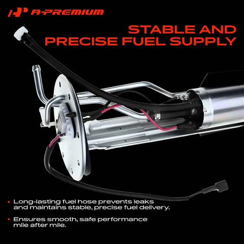 Electric Fuel Pump Assembly for Isuzu Amigo 89 90 Pickup 88 95 Rodeo 94 95 Trooper 92 93 showing precise fuel supply and hose.