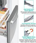 Freezer door gasket for Frigidaire/Electrolux/Kenmore refrigerators, 34.65 x 24.13 in, EPDM rubber with magnetic strips