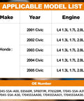 Electric Fuel Pump Module With Sending Unit Plug-And-Play Compatible For Honda Civic 2001-2005 model list and OE numbers