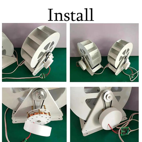 Off Grid Ready 100W Micro Hydroelectric Water Wheel Generator With Low Speed Turbine For Office Pond Or River Use