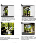 Installation guide for Epic Forest Landscape Wall Mural With Waterfall And Jungle Scene For Living Room And Bedroom.
