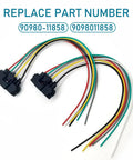 Six Wire TPS Plug Kit With Six Plug Throttle Body Harness Receptacle For Most Cars Black DJ7045A 3.5 21 1J0973724 OEM