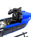 Aluminum RC Rotor Head With Screws Replacement Kit For Helicopters Plug And Play Easy To Install Durable Spare Part, attached to blue helicopter.