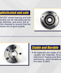Front and back view of 513158 Front Wheel Bearing and Hub Assembly For Jeep Wrangler and Cherokee Front End 1999 Through 2006 5 Lug Replacement.