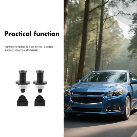 Rock Solid Black Tailgate Striker Bolt With Bushing Replacement Kit Prevents Pickup Truck Gate Rattle And Loose Movement Stops Jiggling Noises Keeps Rear Latch Locked Tight Securely Fits Various Makes Models Light Duty Vehicles Easy Install, black steel bolts and bushings