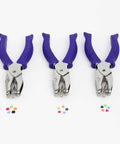 Durable Heavy Duty Hole Punch Set With Handy Soft Grip Handles For Scrapbooking And Crafts, Includes Star, Circle, And Heart Shapes