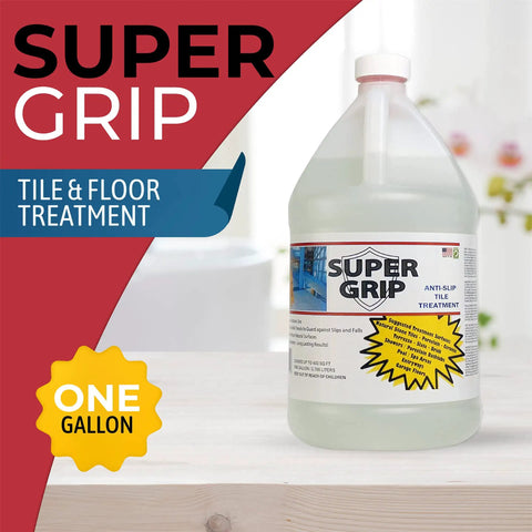 Grippy Anti Slip Floor Treatment For Tiles And Concrete, Long Lasting Non Slip Solution That Improves Traction Without Visible Film bottle display