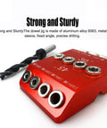 Pocket Hole Jig For Woodworking With 30, 45 And 90 Degree Holes, Aluminum Alloy Build With Steel Drill Sleeves, front view