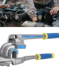 Aramox 3 In 1 Manual Pipe Tube Bender Tool For Copper Aluminum Tubing Bends Up To 180 Degrees, ergonomic grips, and clear size markings.