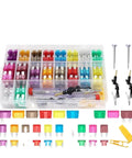 304 Piece Fuse Assortment Kit With 3A To 40A Standard And Low Profile Fuses Heavy Duty Go To Puller Circuit Tester Must Have For RV Marine And Truck Electrical Systems Aluminum Construction