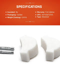 Replacement Pads And Pins Kit For AN Connector Pliers Built To Last With Durable Alloy Steel, shown with two pads and pins.